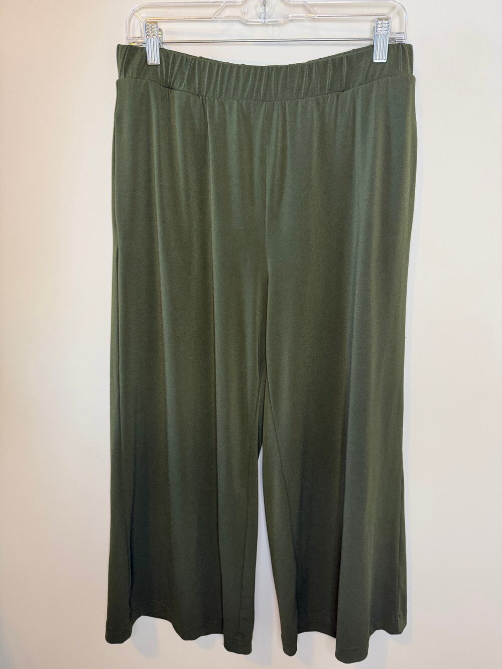 Banana Republic Green Wide-Leg Gaucho Pants Elastic Waist Wide Legged Pants Sz
M